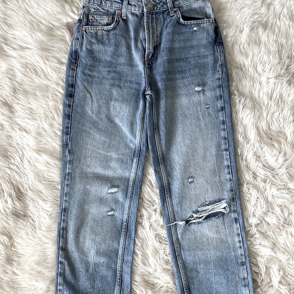 Free People Dakota Straight Leg Jean in Indigo Blue - Picture 7 of 9